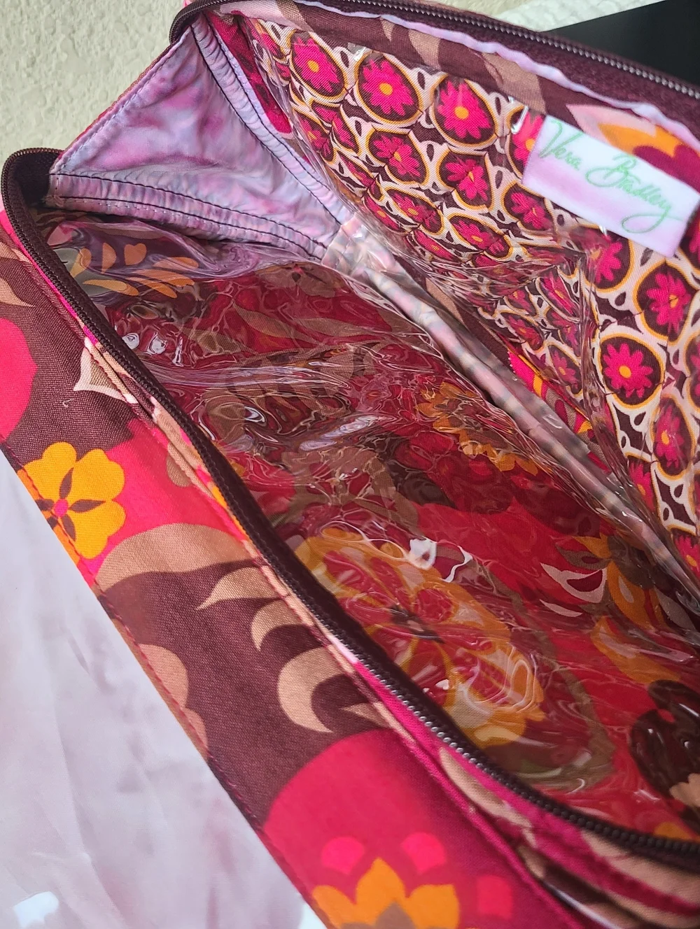 Vera Bradley Quilted Floral Weekender Bag Travel Bag - Picture 10 of 11